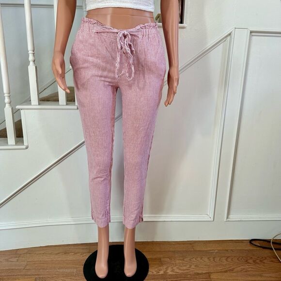 Pink seersucker pinstripe pants - Picture 3 of 14